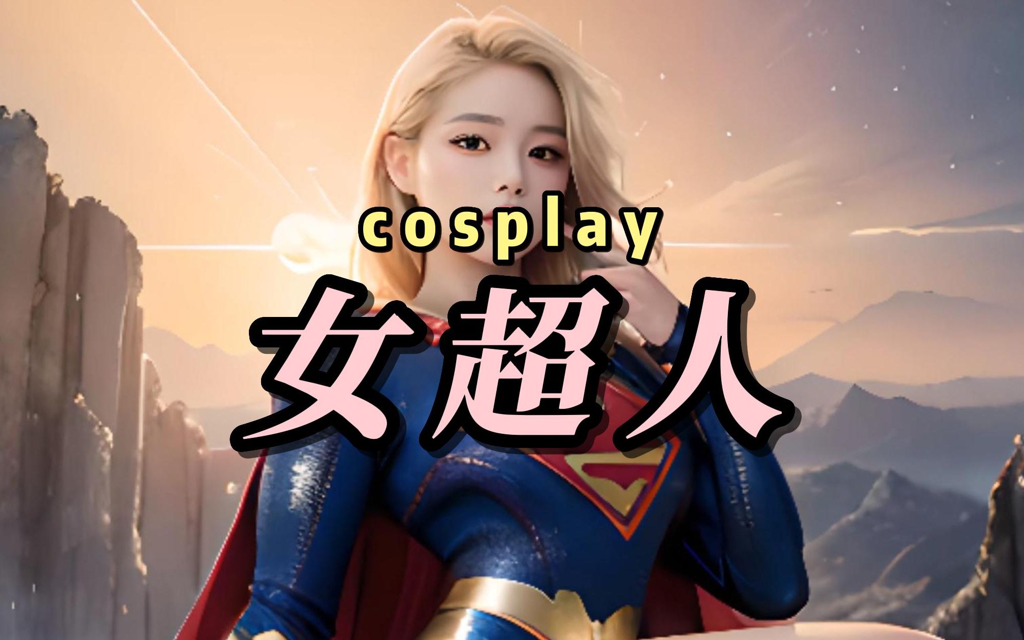 cosplay保护地球的颜值天花板女超人好忙鸭AI绘画美女智能穿搭哔哩哔哩bilibili