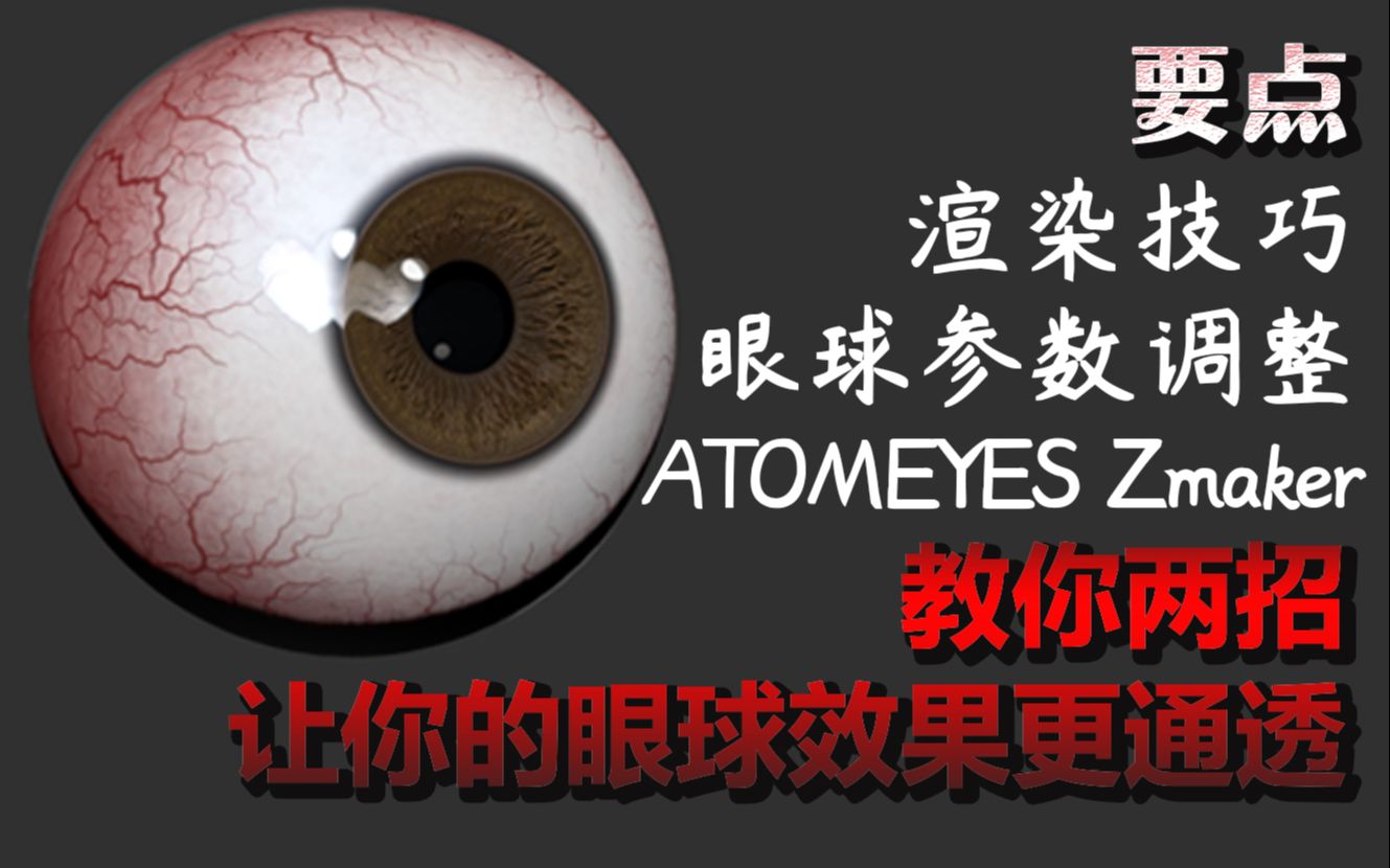 Atomeyes Zmaker设置!教你快速调出通透的眼睛哔哩哔哩bilibili