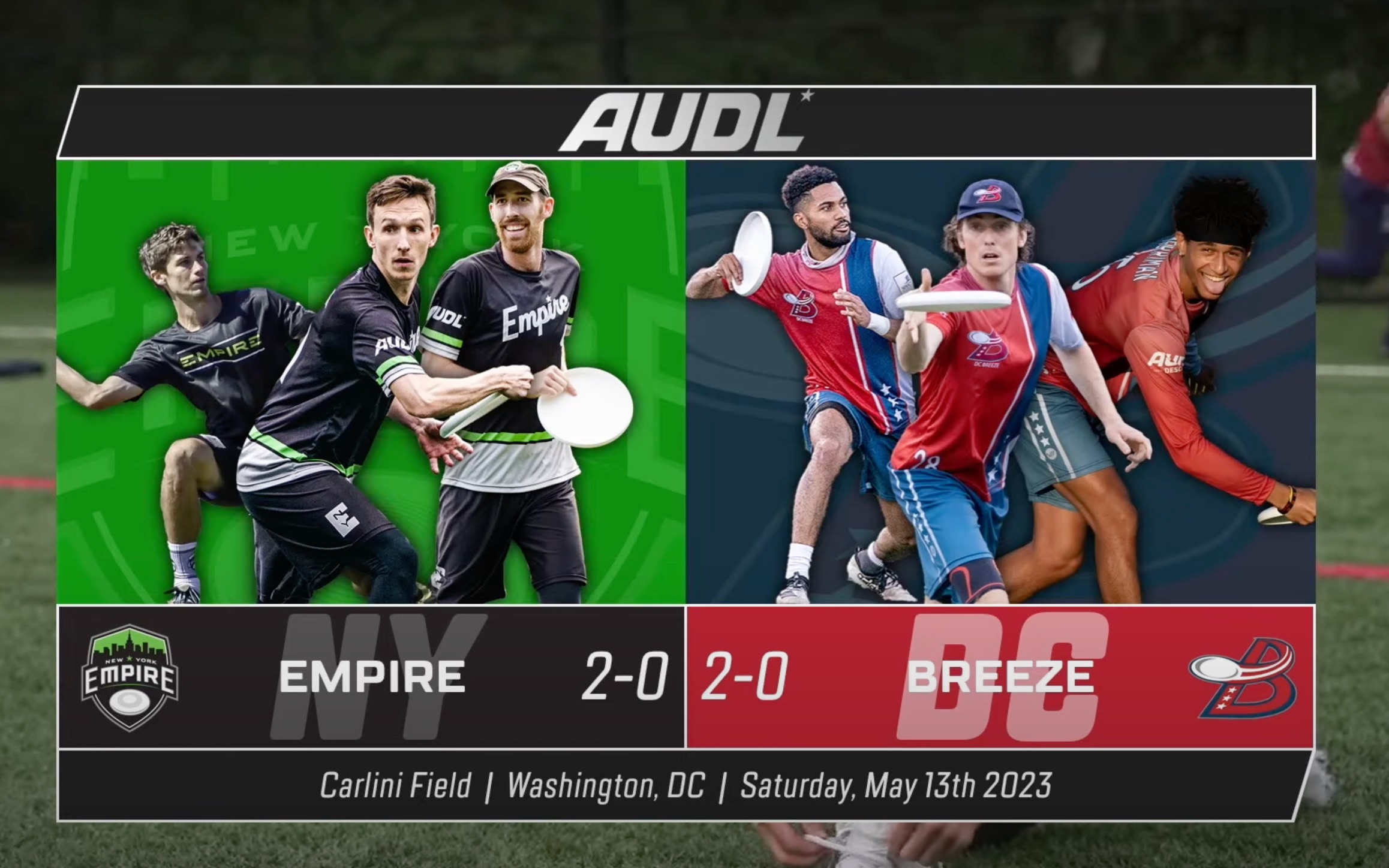 audl常规赛全场集锦new york empire at dc breeze | may 13, 2023