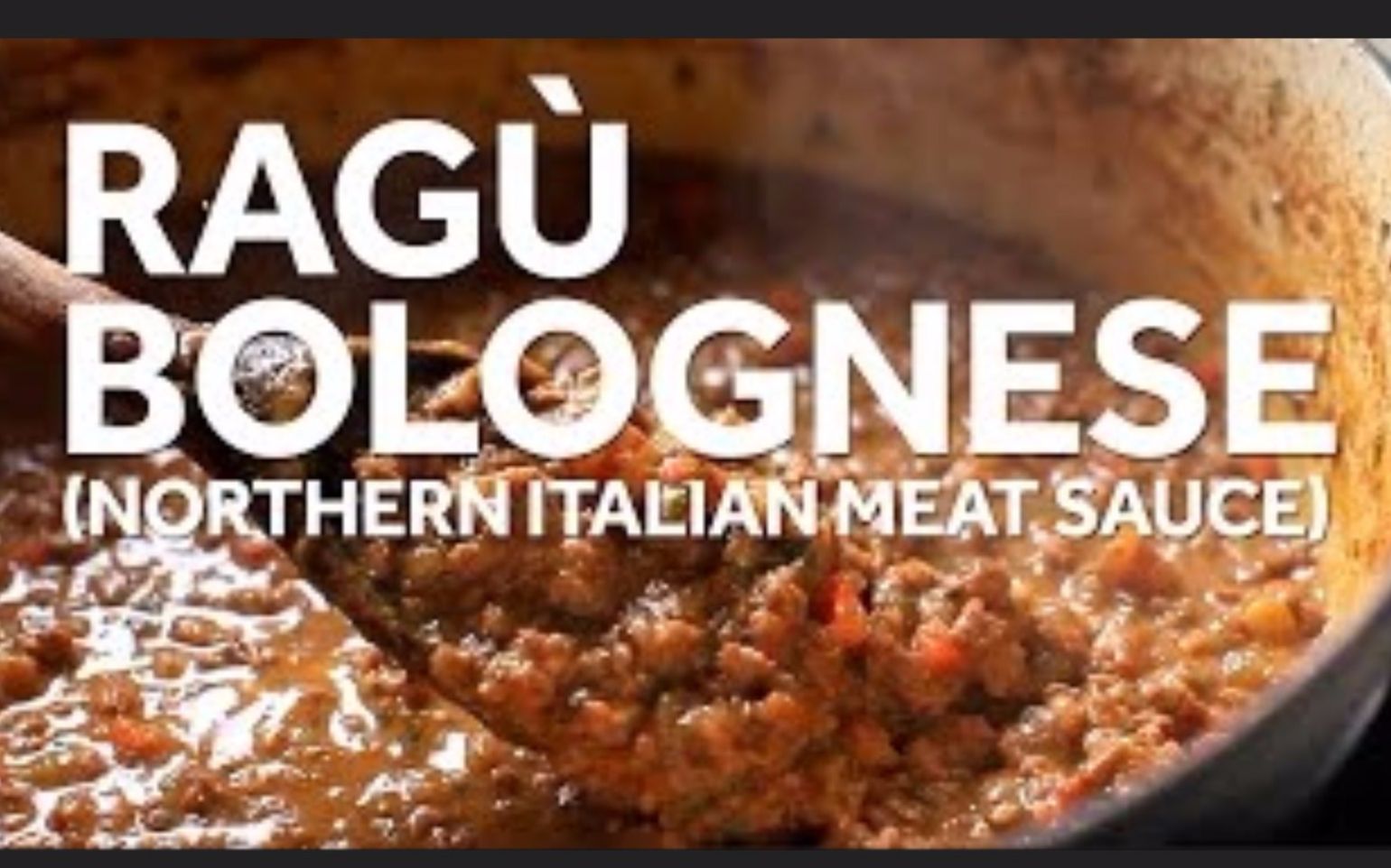 馥郁咸香的意大利肉酱做法Rag㹠Bolognese (Northern Italia Meat Sauce)哔哩哔哩bilibili