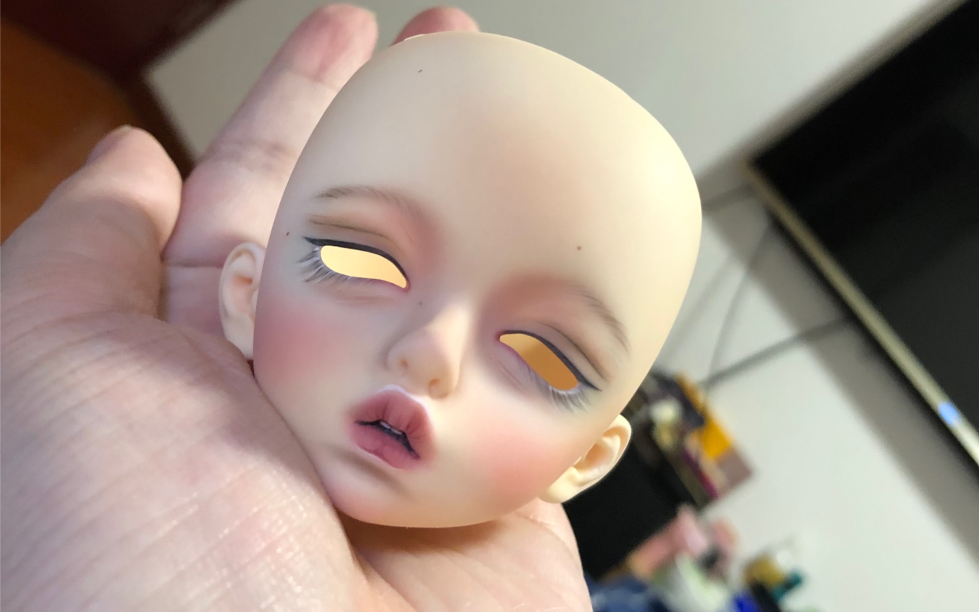 bjd化妆 daydream helen 啵啵 好喜欢这个头