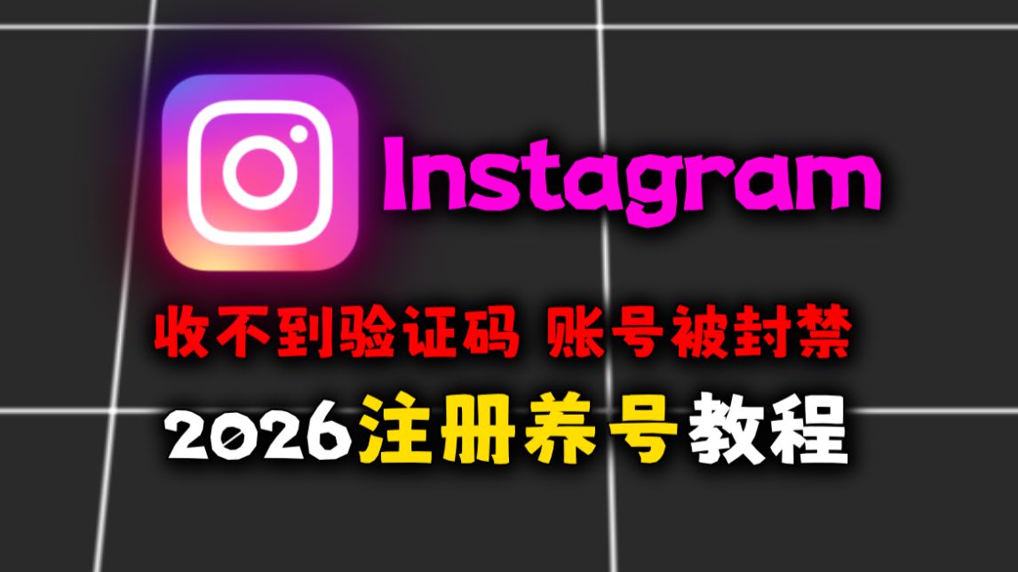 2026年ins最全注册和下载教程(手机+电脑)解决各种登录不了问题【包含ins封号养号教程】