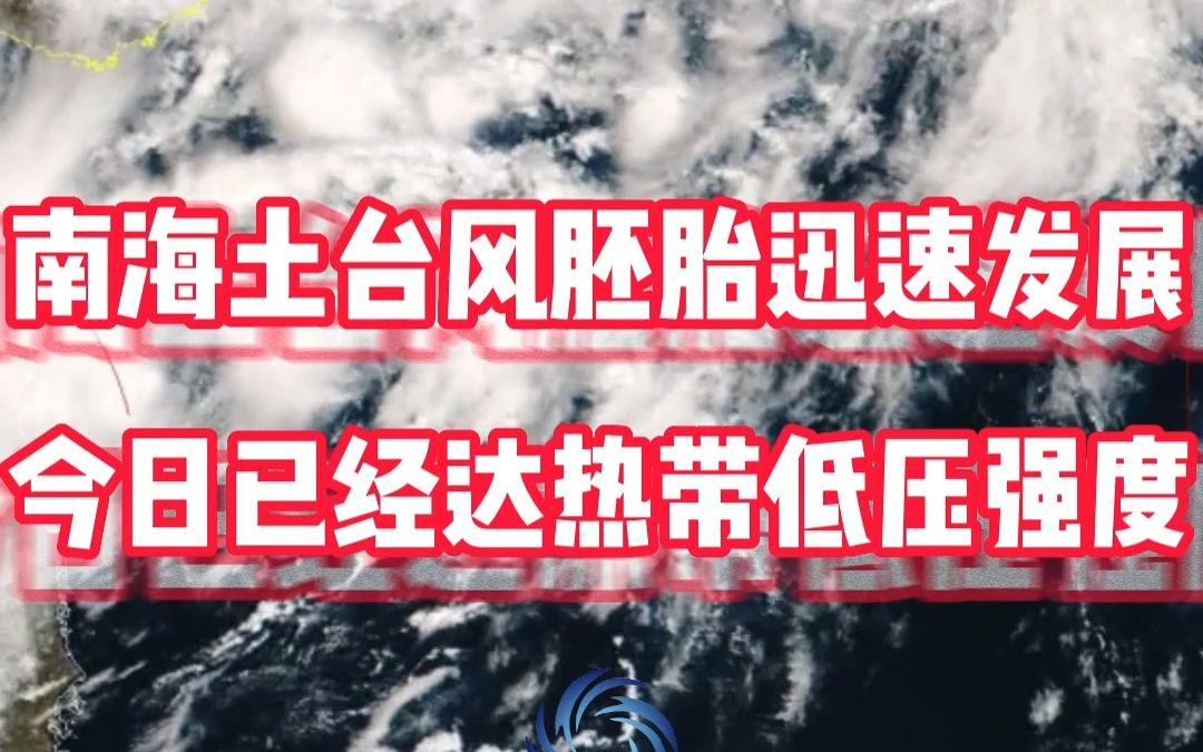 南海土台风胚胎迅速发展,将生成为新台风三巴并靠近我国哔哩哔哩bilibili