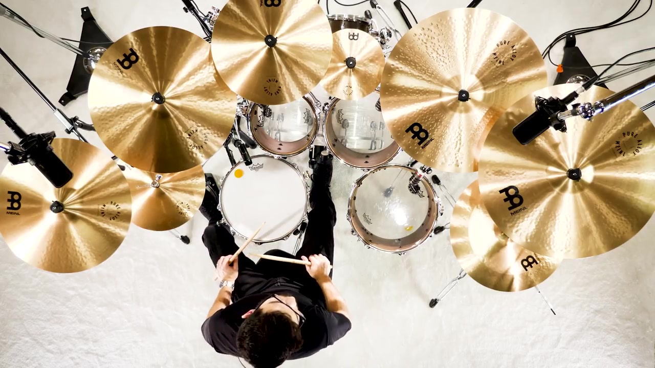 [图]Meinl Cymbals - Pure Alloy - Overhead Demo #1