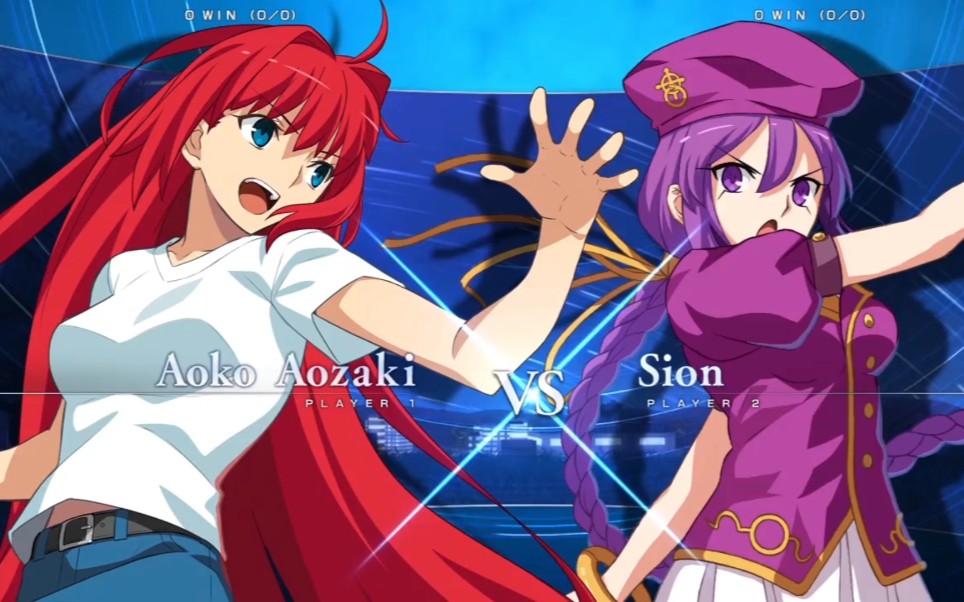 【月姬格斗】type lumina 苍崎青子vs紫苑 操作示范