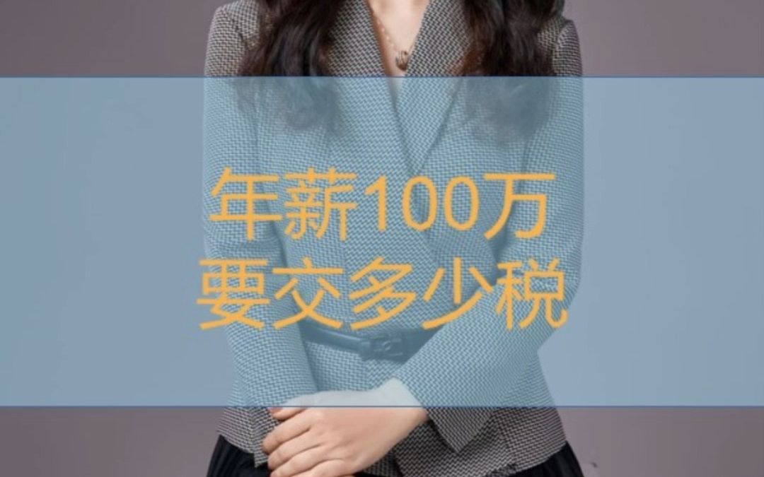 年薪100万要交多少税哔哩哔哩bilibili