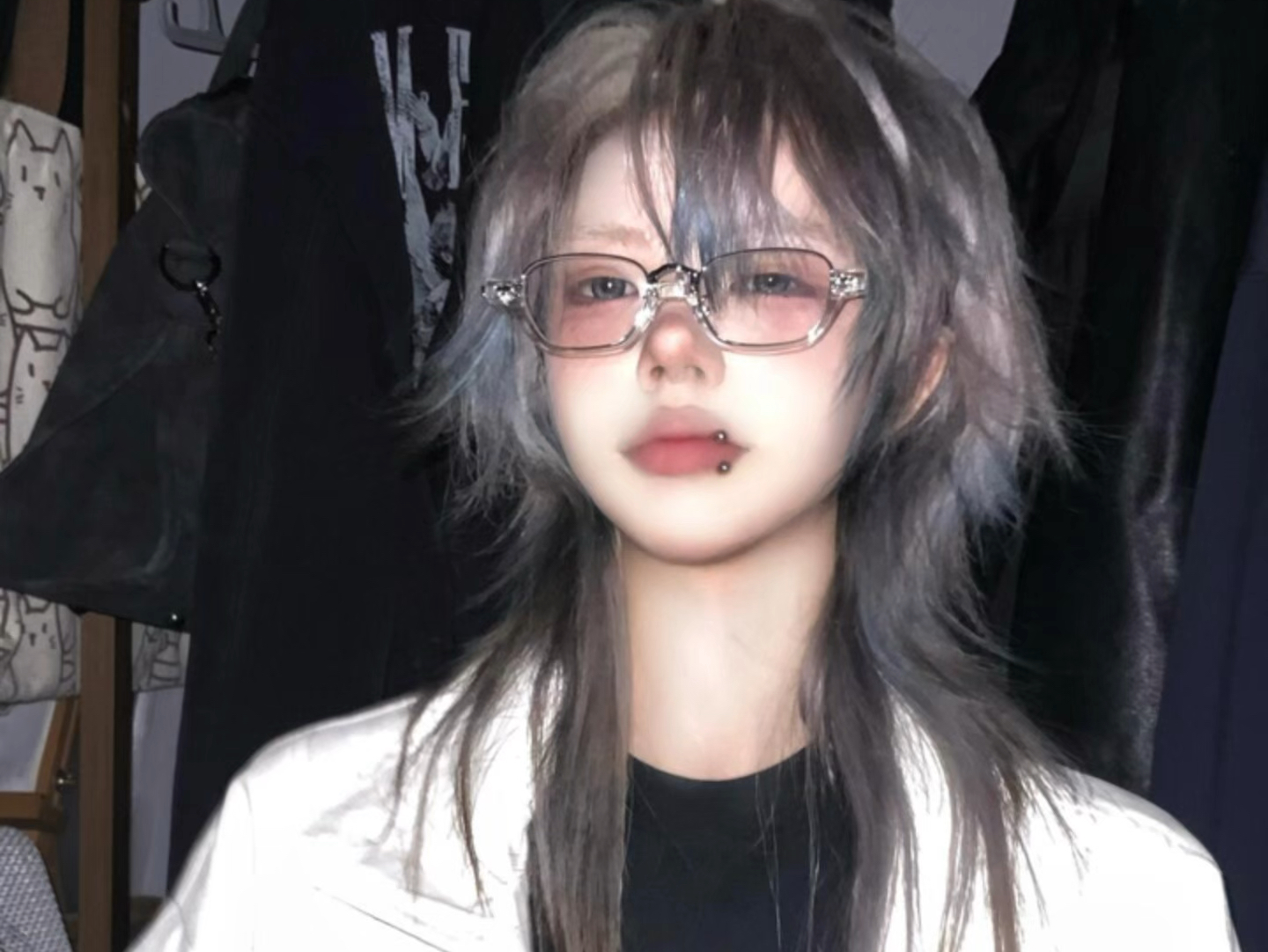 狼尾鲻鱼头搭配白金色简直太帅了