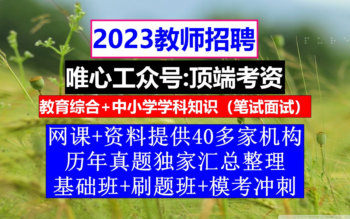 教师招聘,小学语文教师招聘考试真题及答案,教师招聘模板范文哔哩哔哩bilibili