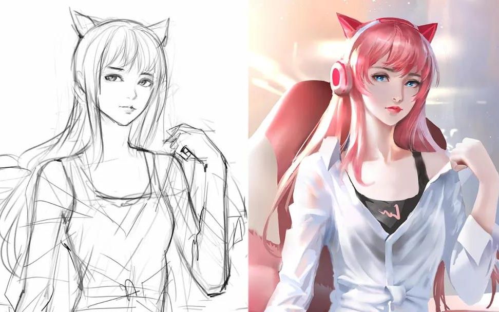 专业原画插画学习__零基础入门原画插画学习_哔哩哔哩 (゜-゜)つロ