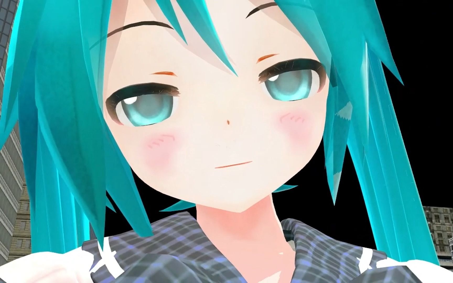 保护初音 巨大娘ミク 巨大化 [mmd giantess]