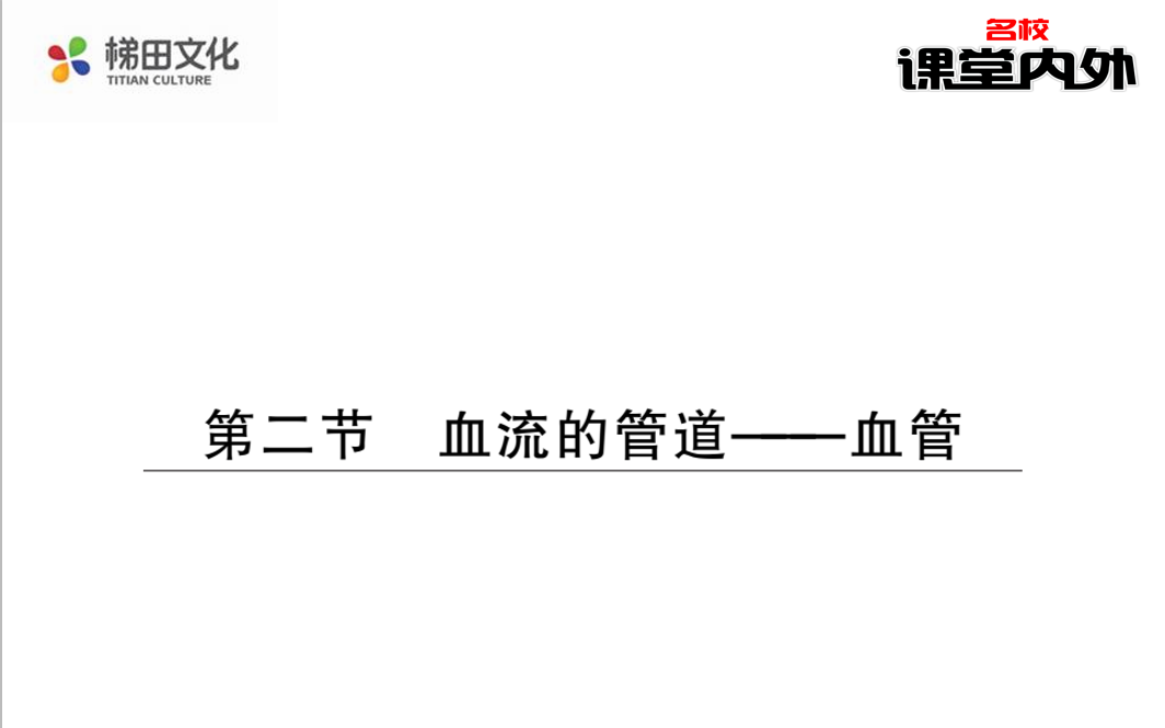 人教版七年级生物下册《课堂内外》《血流的管道血管》习题讲解哔哩哔哩bilibili