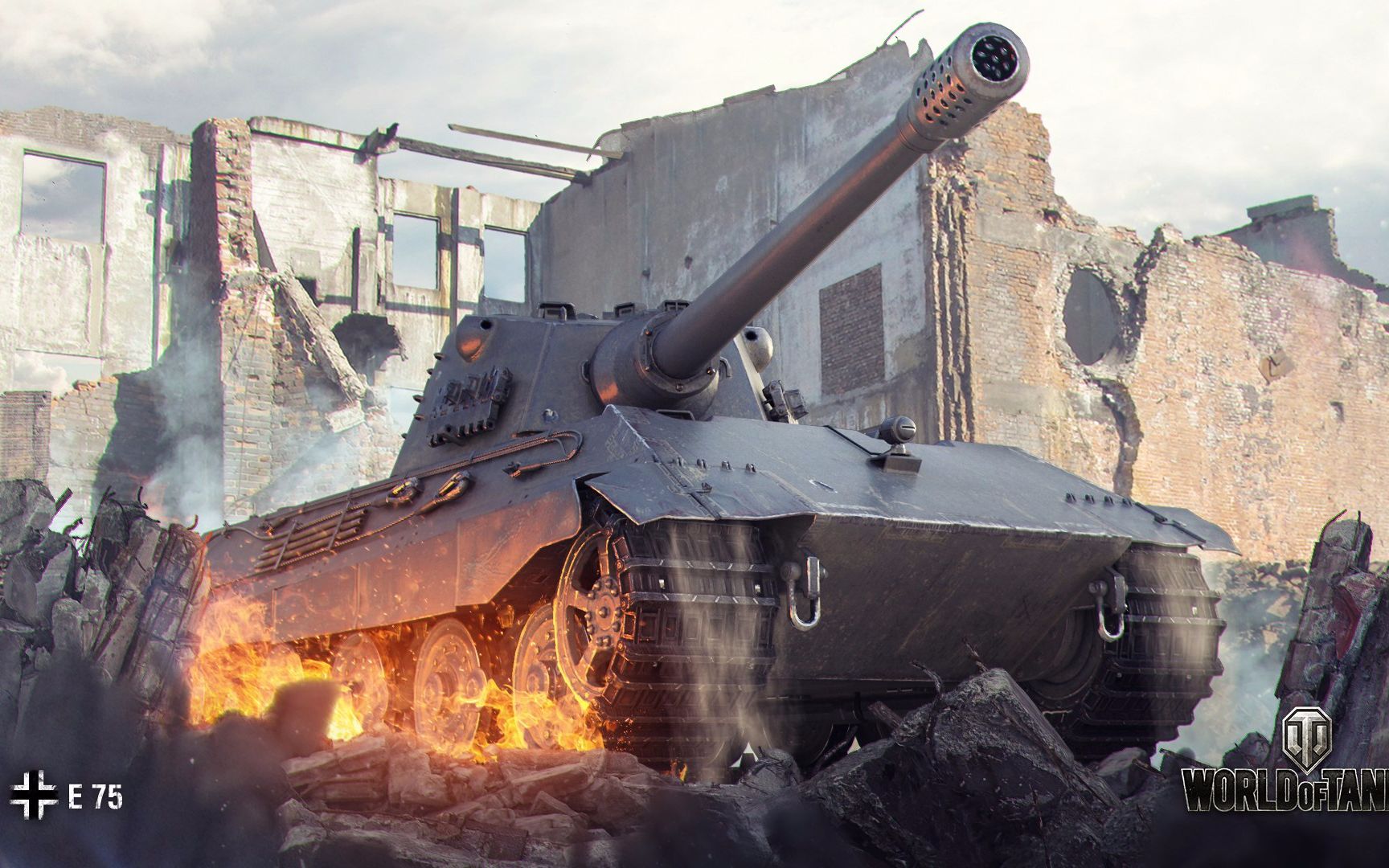 德国战车e-75十杀普洱到手(感谢对面的好演员)