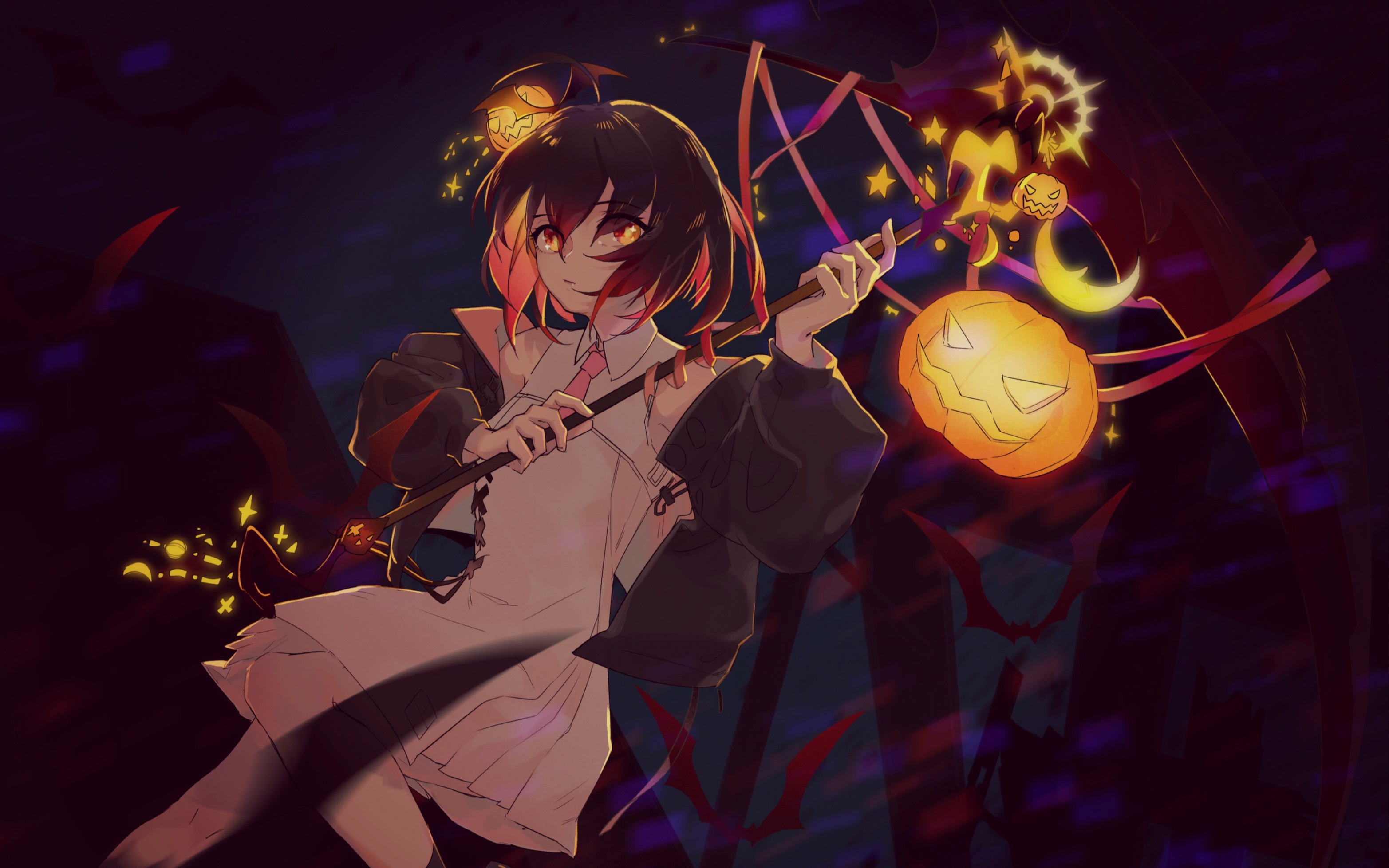 板绘万圣节希儿逛街服装