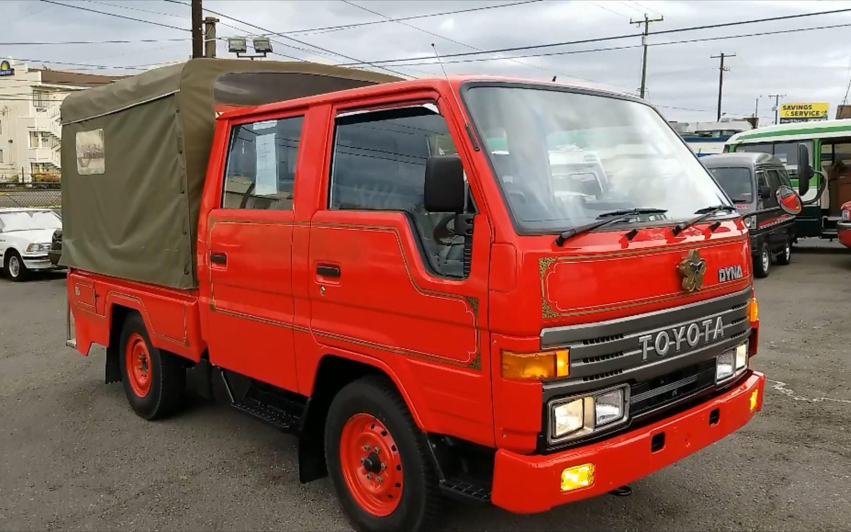 【搬】1992年丰田dyna fire truck yy61内外详拍