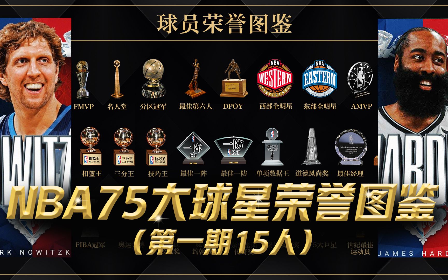 【精心巨制】超全NBA75大球星荣誉图鉴第一期,你熟悉几个?哔哩哔哩bilibili