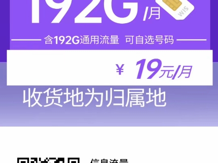 广电祥龙卡19月租+192G流量+0.15分钟通话[收货地为归属地]哔哩哔哩bilibili