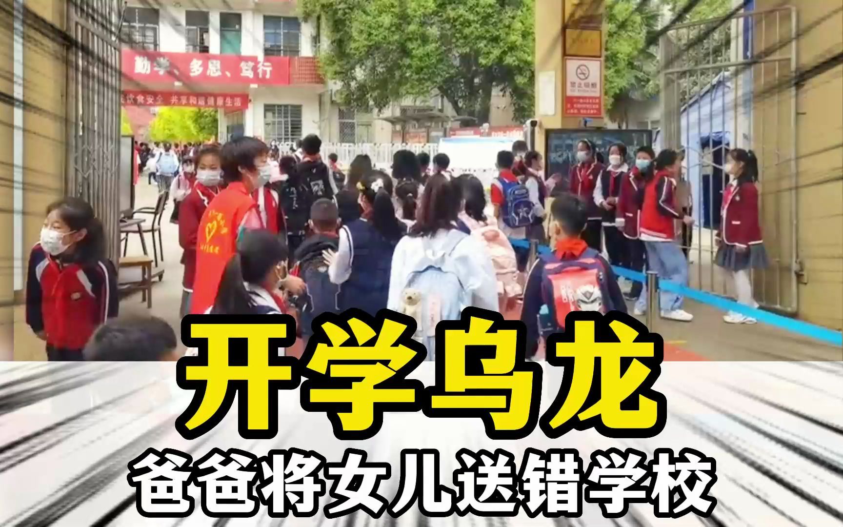 开学闹了个大乌龙!爸爸将女儿送错学校!为什么解放路小学不在解放路呀?哔哩哔哩bilibili