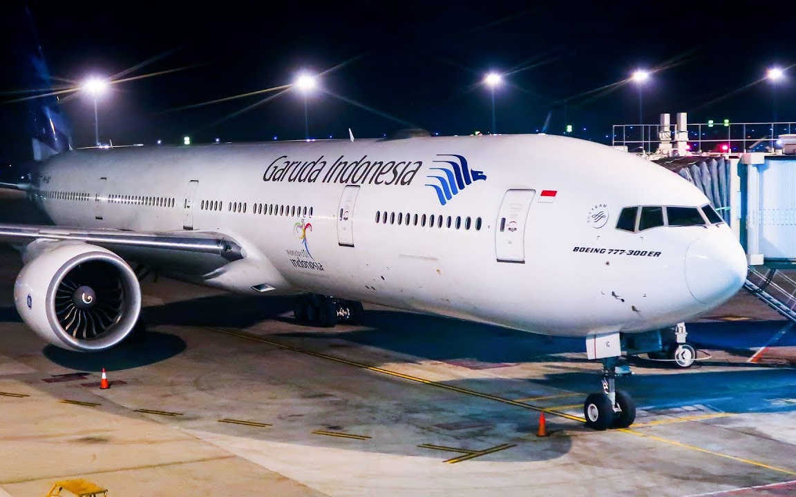 【youtube】印度尼西亚鹰航空|波音777-300er|经济舱飞行报告(雅加达