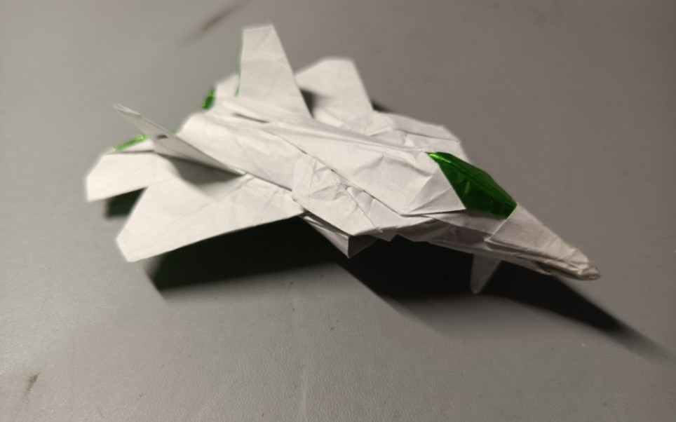 f-22猛禽战机折纸图片