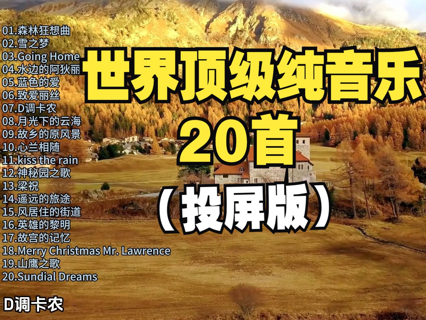 盘点20首享誉世界的经典纯音乐,每一首都百听不厌,值得收藏!!哔哩哔哩bilibili