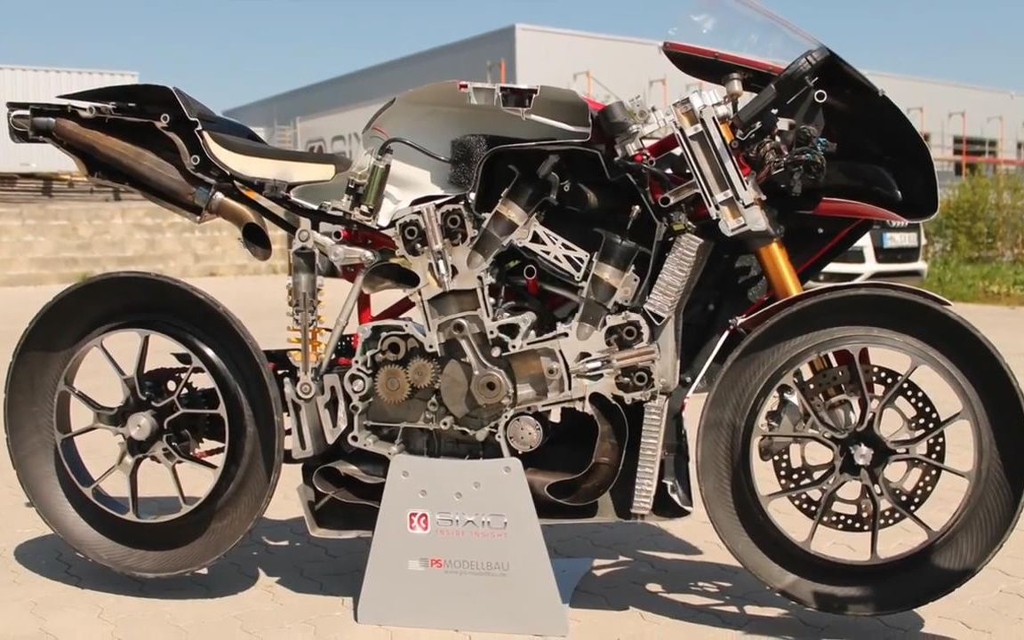 摩托车剖面图,一目了然,有点意思!