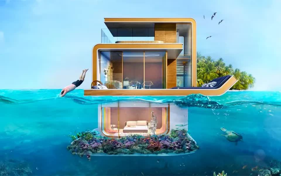 5座奇特的房屋,水上水下各一半,设计师脑洞真大