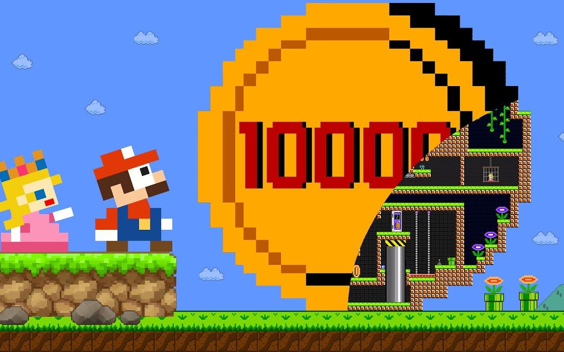 超级玛丽:马里奥巨型金币迷宫闯关,拯救公主