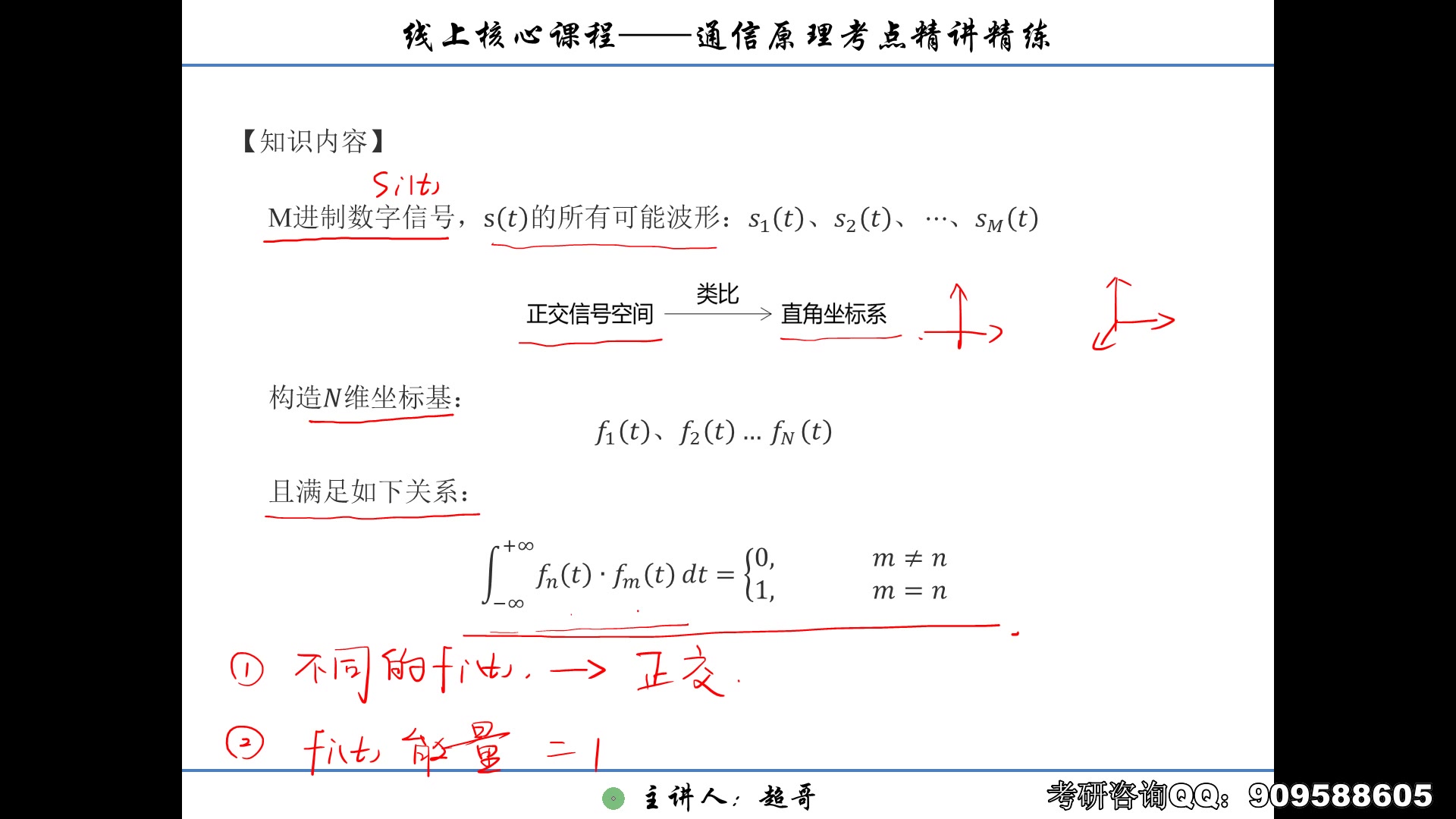 【通信原理考研重要知识】信号空间与星座图的基础讲解哔哩哔哩bilibili