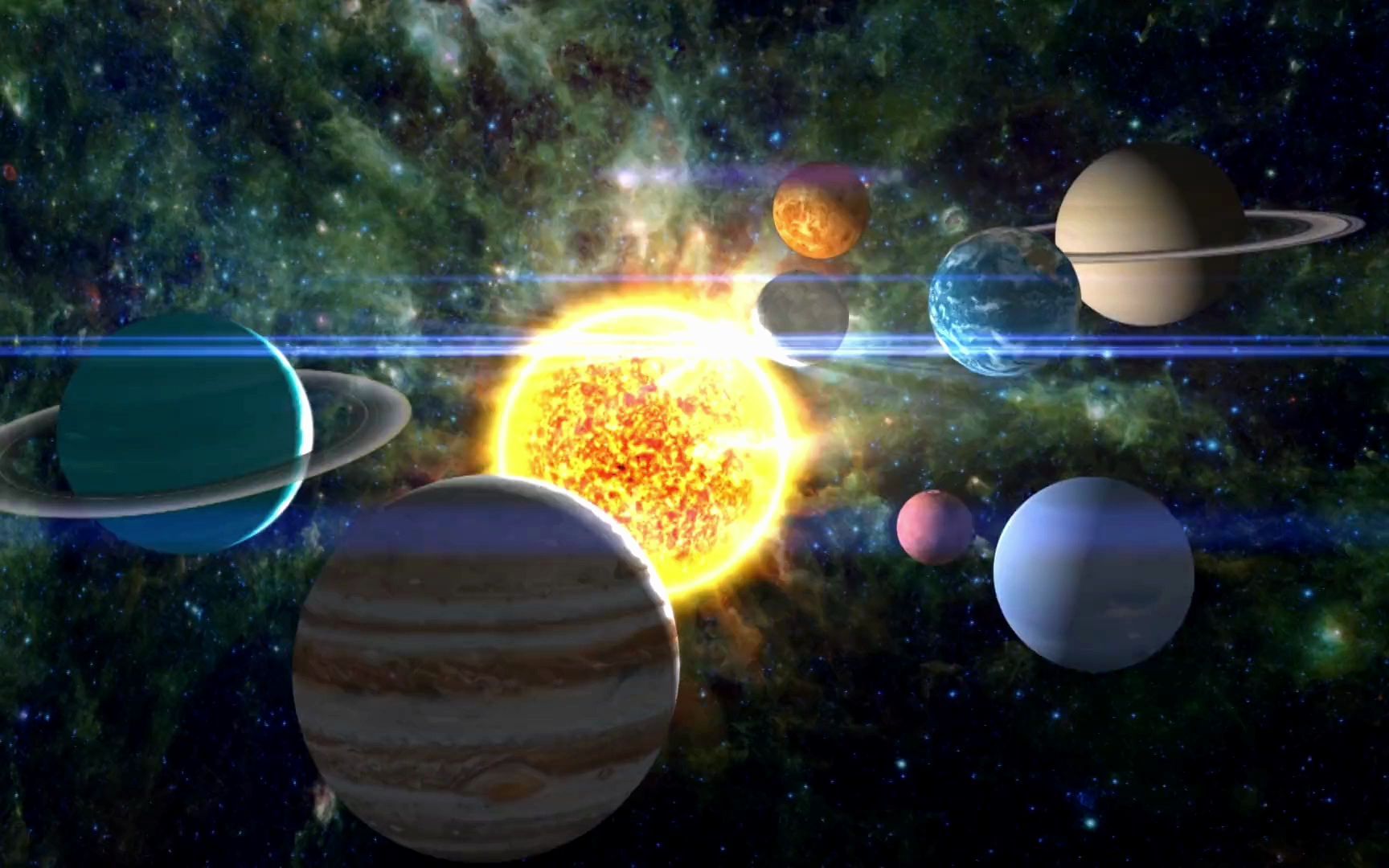 如果把月球替换成太阳系八大行星,会是一种什么感觉?