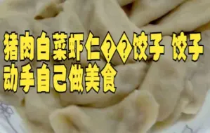 Download Video: 【白菜 技巧】猪肉白菜虾仁🍤饺子 饺子🥟 动手自己做美食 在家做美食  甘肃兰州 厨房里的欢乐时光 一日三餐人间烟火 幸福的