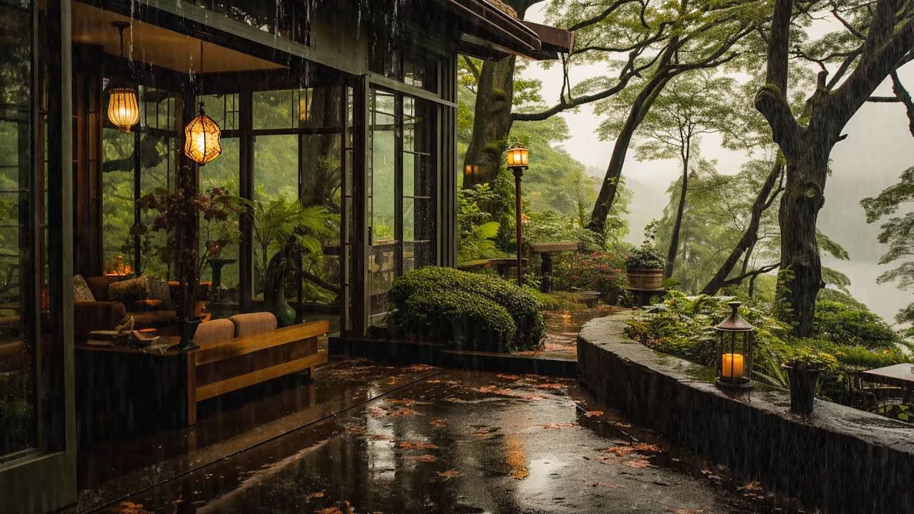 院子外面下雨 - 放松,集中注意力或深度睡眠的声音 - 自然白噪音