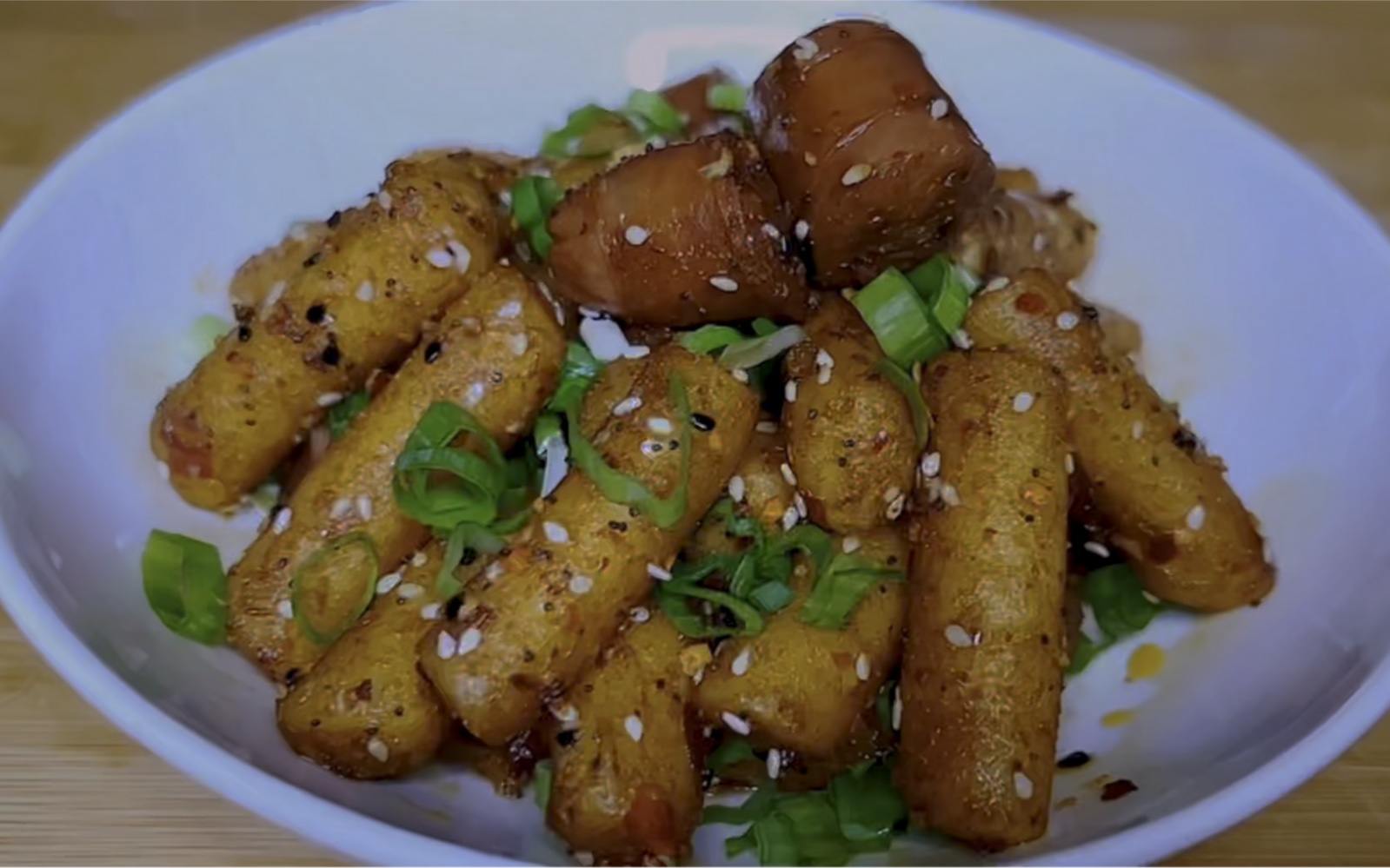 好吃到停不下来的爆款香辣孜然炒年糕