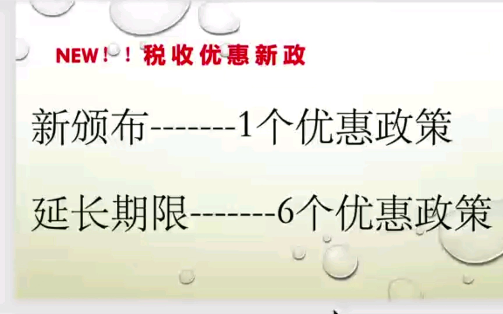 【25】NEW!!税收优惠政策 1个优惠新政 6个优惠延长期限哔哩哔哩bilibili