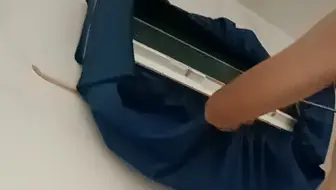 格力空调深度清洗#孙子马上就要放假了，老板娘联系我们将她家的空调清洗一下！如果爱；请深爱！