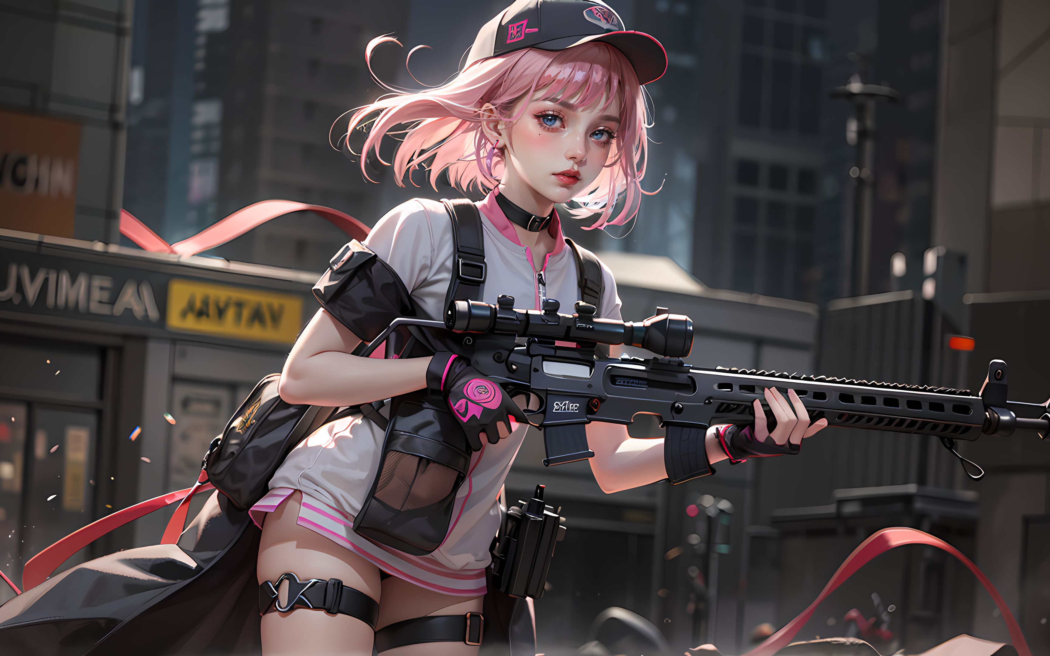 ai绘画_stable diffusion 外部插件deforum应用,举枪枪的小姐姐,可还