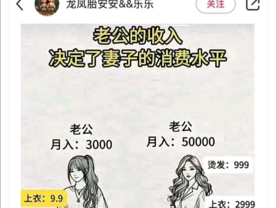 ''老公的收入决定了妻子的消费水平''哔哩哔哩bilibili