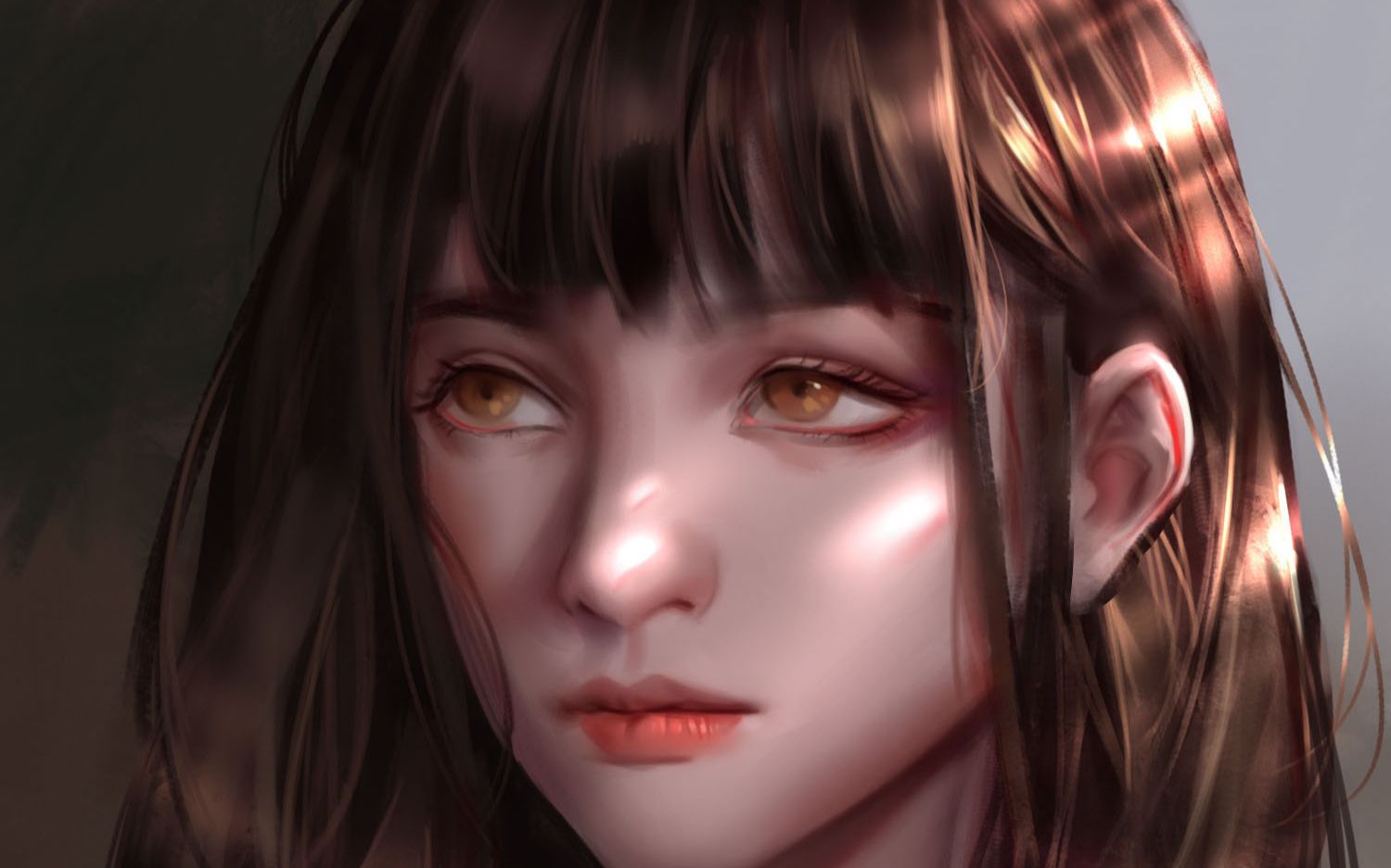 【板绘】厚涂画个美女,谁又知道这细化的过程中其实是女装大佬!