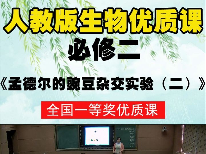 [图]人教版生物必修2《第2节 孟德尔的豌豆杂交实验（二）》谢老师全国一等奖优质课