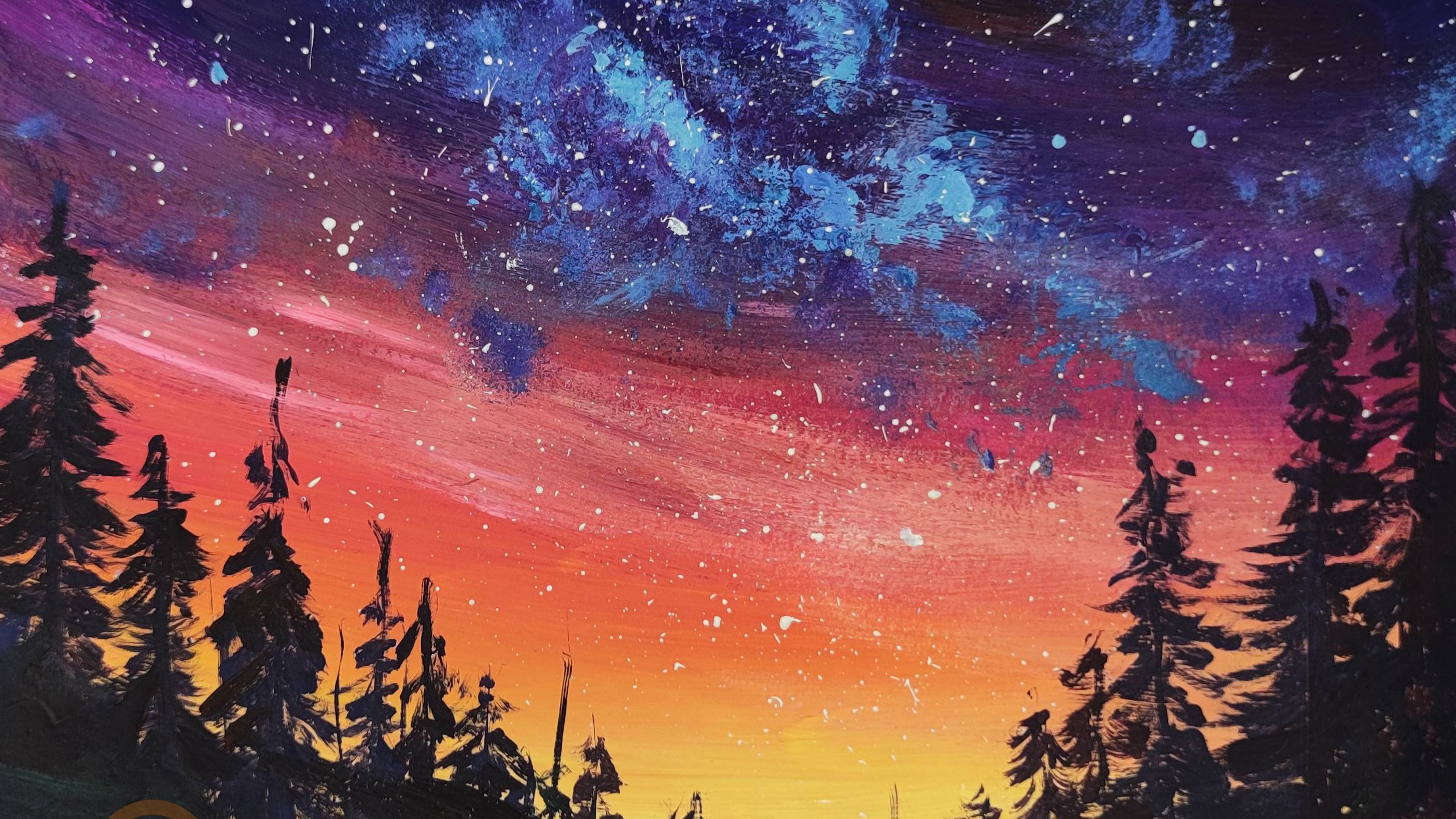 【自留】水粉基础-2星空