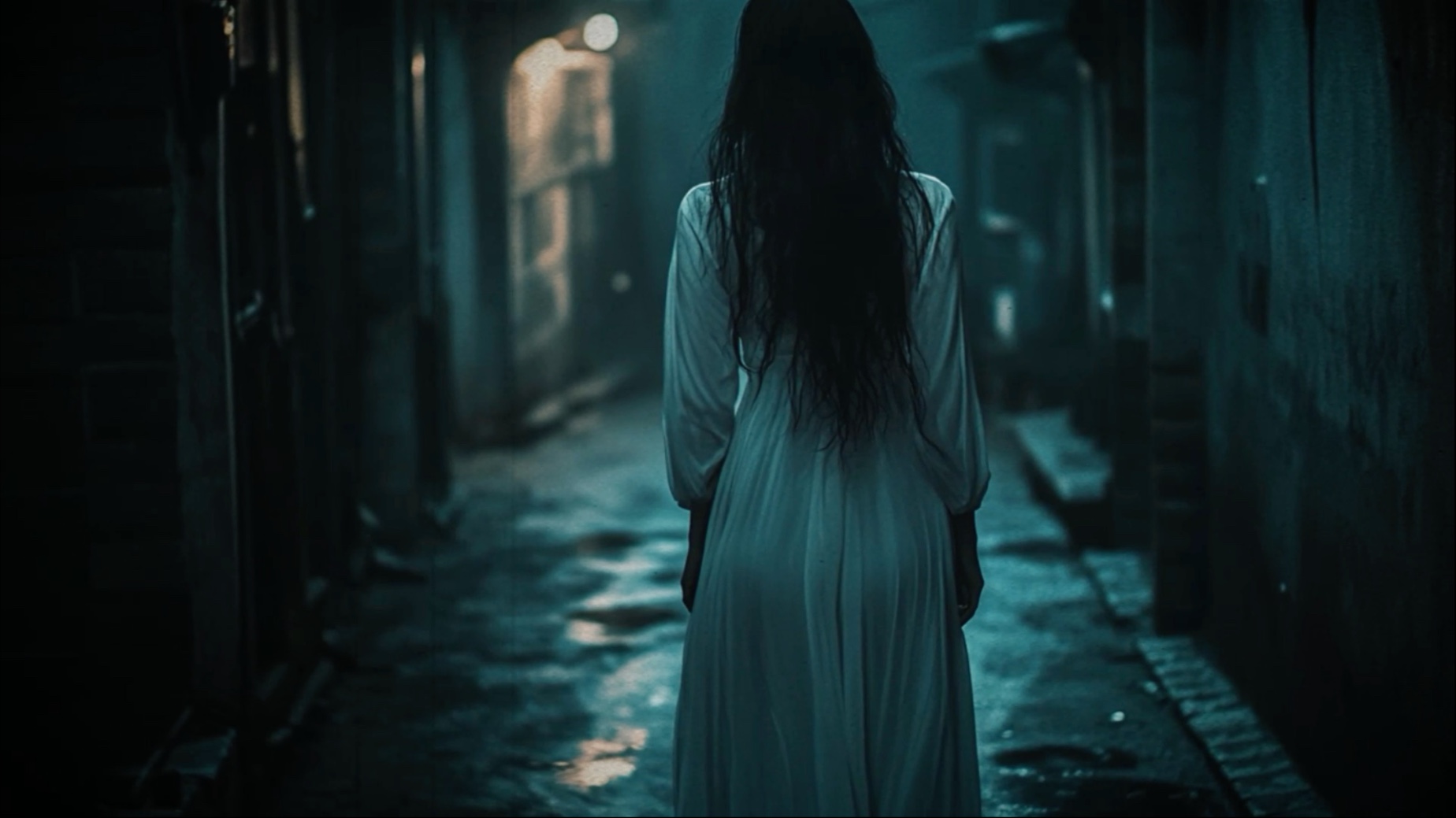 《午夜街头的白衣女子》