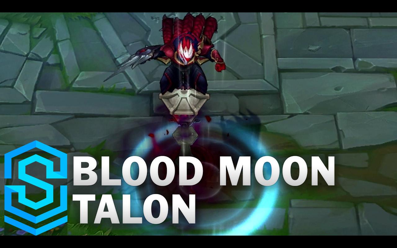 「皮肤档案室」泰隆·刀锋之影 —— 腥红之月 - 英雄联盟