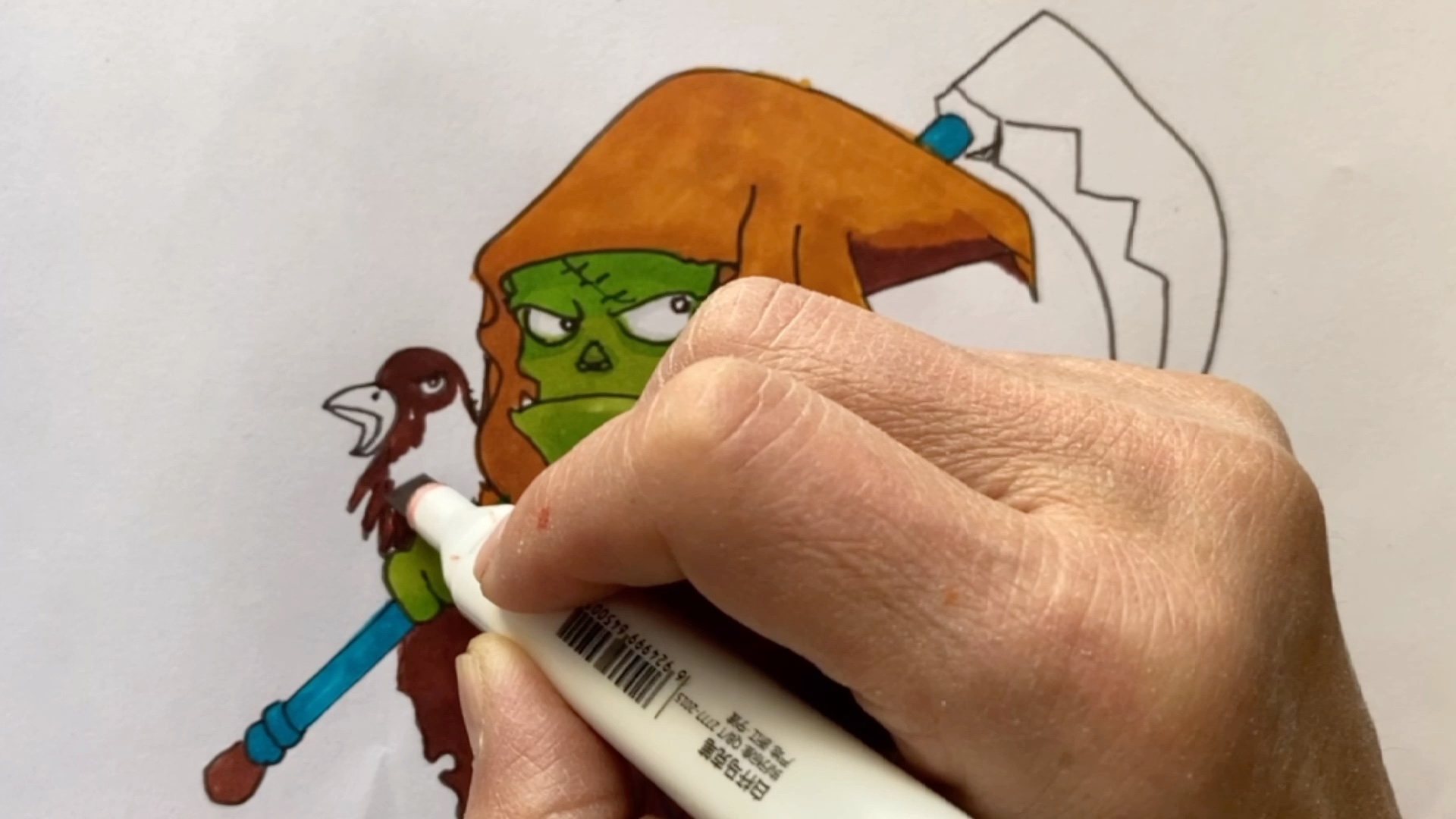 马克笔简单画,植物大战僵尸之死神僵尸_哔哩哔哩 (゜-゜)つロ 干杯