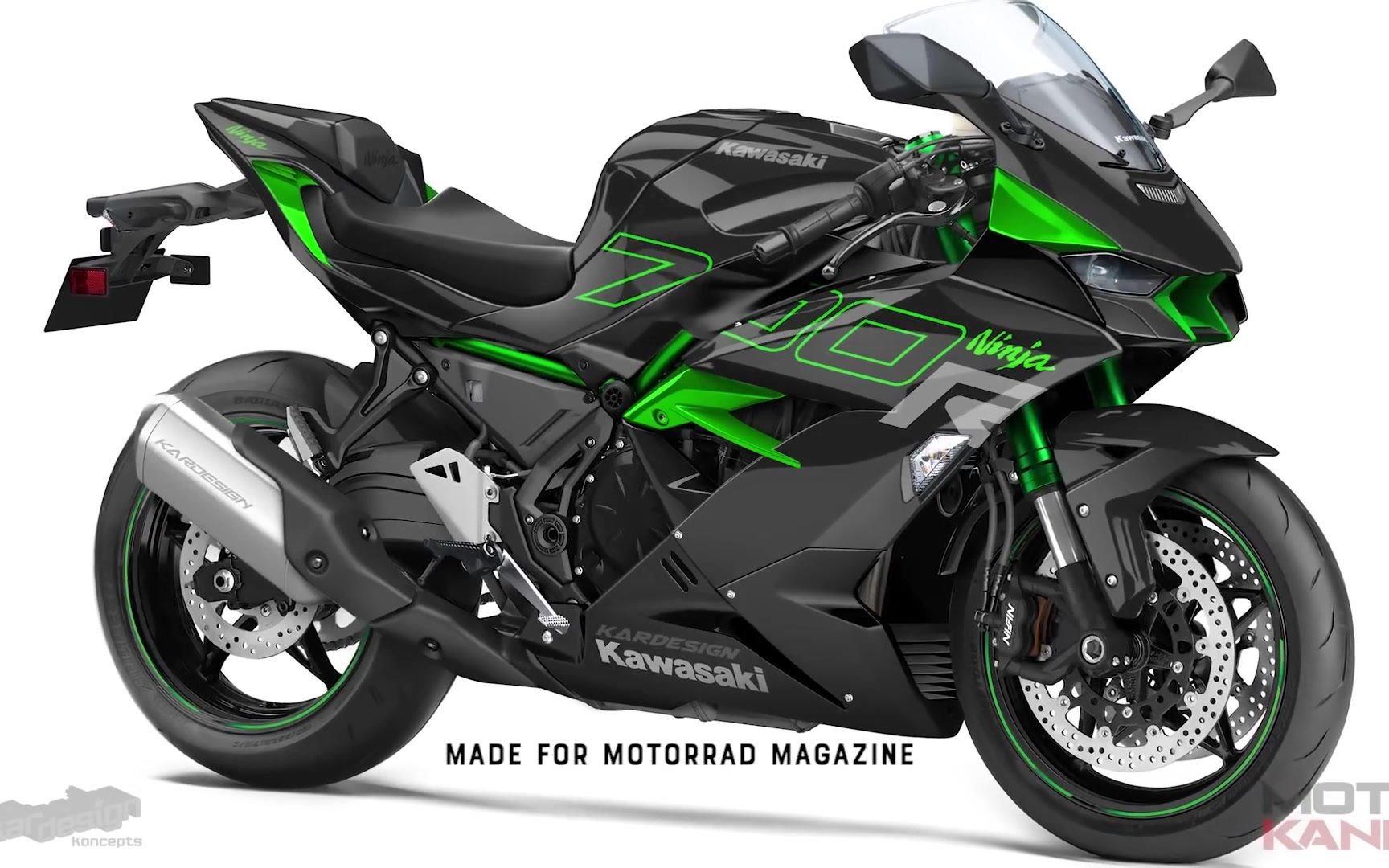 这车画的真实,全球爆款川崎ninja 700rr!