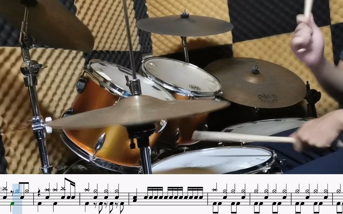 【架子鼓cover/动态鼓谱】telecaster b-boy
