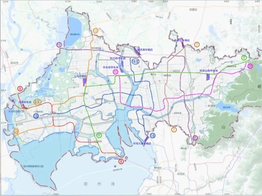 城阳高新区地铁规划高清图,青岛地铁10号线走向大改