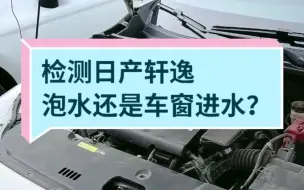 下载视频: 检测日产轩逸，泡水还是车窗进水？