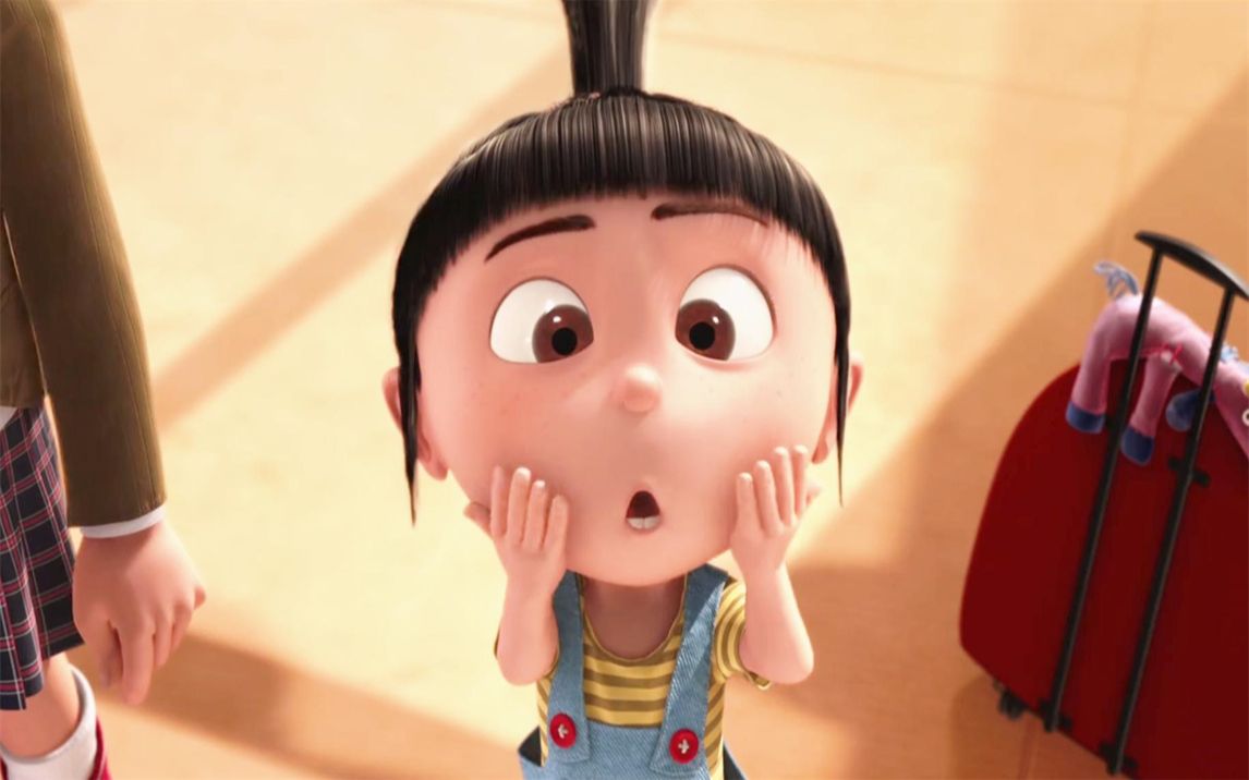 【神偷奶爸】艾格尼丝敲打自己的脸,问格鲁:这算噪音吗