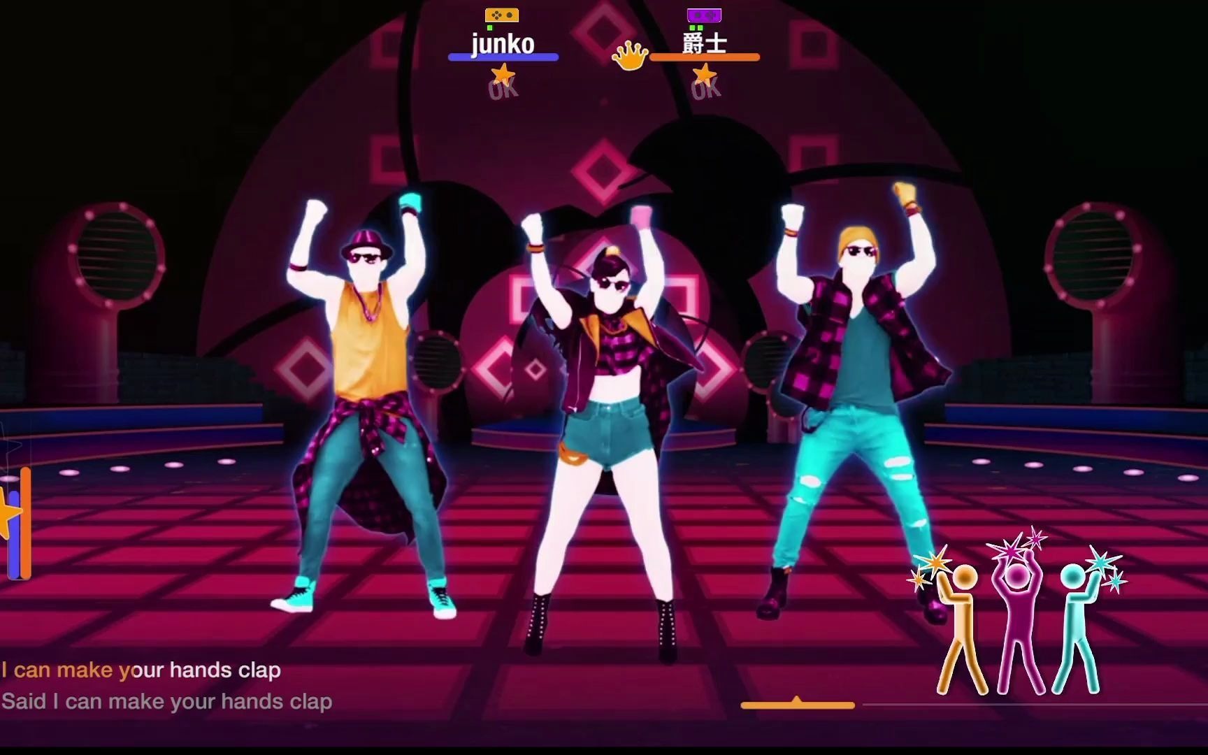 舞力全开2021unlimitedhandclap双人合作