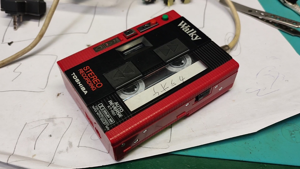 东芝ktrs1磁带随身听维修后测试分享