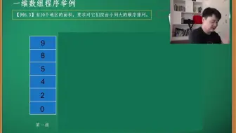 挨踢何讲编程-谭浩强C语言教程-第六章-冒泡排序